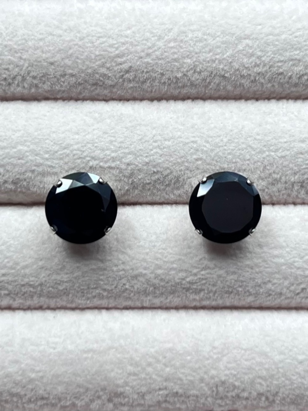 E076 | Genuine Black Tourmaline Studs